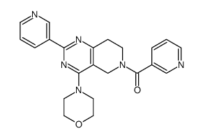 (4-morpholin-4-yl-2-pyridin-3-yl-7,8-dihydro-5H-pyrido[4,3-d]pyrimidin-6-yl)-pyridin-3-ylmethanone Structure