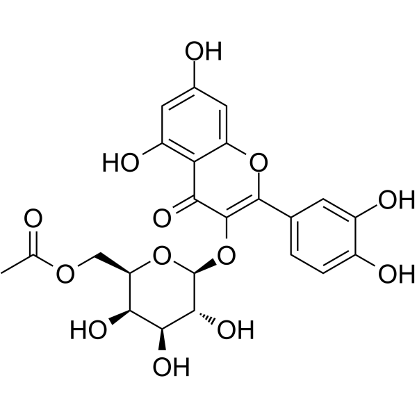 6''-Acetylhyperin结构式