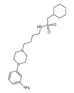 N-{4-[4-(3-aminophenyl)piperazin-1-yl]butyl}-C-cyclohexylmethanesulfonamide Structure