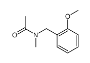 N-(2-methoxybenzyl)-N-methylacetamide Structure