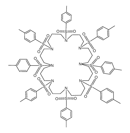 1,5,9,13,17,21,25,29-octa(p-toluenesulfonyl)-1,5,9,13,17,21,25,29-octaazacyclodotriacontane Structure