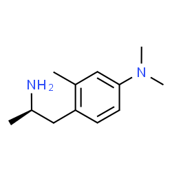 [R,(-)]-4-Dimethylamino-α,2-dimethylphenethylamine Structure