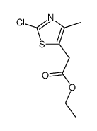 (2-chloro-4-methyl-thiazol-5-yl)-acetic acid ethyl ester结构式