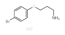 1-Propanamine,3-[(4-bromophenyl)thio]-, hydrochloride (1:1) structure