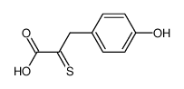 3-(4-hydroxy-phenyl)-2-thioxo-propionic acid Structure