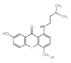 1-(2-dimethylaminoethylamino)-7-hydroxy-4-methyl-thioxanthen-9-one结构式