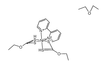 mono-(2,2'-bipyridyl)-nickel(II)-bisethylxantate*ether Structure