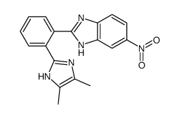 2-[2-(4,5-dimethyl-1H-imidazol-2-yl)phenyl]-6-nitro-1H-benzimidazole Structure