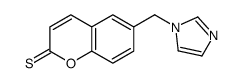 6-(imidazol-1-ylmethyl)chromene-2-thione Structure