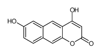 4,7-dihydroxybenzo[g]chromen-2-one Structure