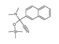 2-(dimethylamino)-2-(naphthalen-2-yl)-2-((trimethylsilyl)oxy)acetonitrile结构式