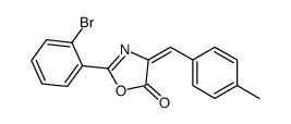 2-(2-bromophenyl)-4-[(4-methylphenyl)methylidene]-1,3-oxazol-5-one Structure