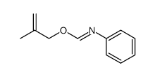 (2-Methyl-allyl)-N-phenyl-formimidat结构式