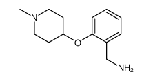 [2-(1-methylpiperidin-4-yl)oxyphenyl]methanamine结构式