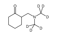 2-[[bis(trideuteriomethyl)amino]methyl]cyclohexan-1-one结构式