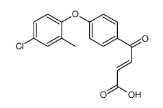 4-[4-(4-chloro-2-methylphenoxy)phenyl]-4-oxobut-2-enoic acid结构式