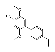 1-bromo-4-(4-ethenylphenyl)-2,5-dimethoxybenzene Structure