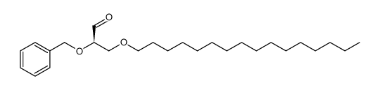 Propanal, 3-(hexadecyloxy)-2-(phenylmethoxy)-, (R) Structure