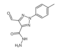 2-(p-tolyl)-4-formyl-1,2,3-triazole-5-carboxylic acid 5-hydrazide Structure