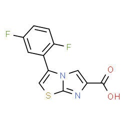 3-(2,5-DIFLUOROPHENYL)IMIDAZO[2,1-B]THIAZOLE-6-CARBOXYLIC ACID structure