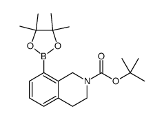 2(1H)-Isoquinolinecarboxylic acid, 3,4-dihydro-8-(4,4,5,5-tetramethyl-1,3,2-dioxaborolan-2-yl)-, 1,1-dimethylethyl ester图片