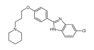 6-chloro-2-[4-(3-piperidin-1-ylpropoxy)phenyl]-1H-benzimidazole结构式