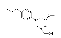 [(2S,6S)-4-(4-butylphenyl)-6-methoxymorpholin-2-yl]methanol Structure