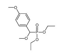 1-[diethoxyphosphoryl(methoxy)methyl]-4-methoxybenzene Structure