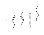 Benzenesulfonic acid,2,4,5-trichloro-, 2-fluoroethyl ester Structure