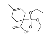 1-diethoxyphosphoryl-4-methylcyclohex-3-ene-1-carboxylic acid Structure