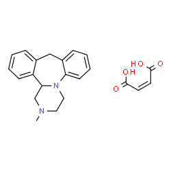 1,2,3,4,10,14b-hexahydro-2-methyldibenzo[c,f]pyrazino[1,2-a]azepine maleate结构式