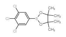 ,4,5,5-四甲基-2-(3,4,5-三氯苯基)-1,3,2-二恶硼烷结构式