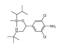 4-[2-(tert-butylamino)-1-[dimethyl(3-methylbutan-2-yl)silyl]oxyethyl]-2,6-dichloroaniline结构式