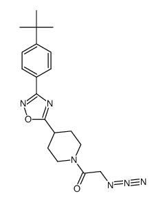 2-azido-1-{4-[3-(4-tert-butylphenyl)[1,2,4]oxadiazol-5-yl]piperid-1-yl}ethanone Structure