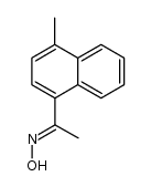 1-(4-methyl-[1]naphthyl)-ethanone oxime Structure