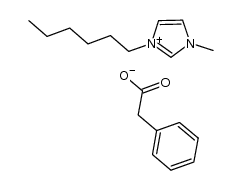 1-hexyl-3-methylimidazolium α-phenylacetate结构式