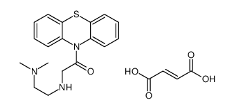 (beta-Dimethylaminoethyl)aminoacetyl-10-phenothiazine maleate Structure