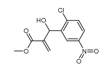 methyl 2-((2-chloro-5-nitrophenyl)(hydroxy)methyl)acrylate Structure