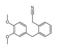 2-[2-[(3,4-dimethoxyphenyl)methyl]phenyl]acetonitrile Structure