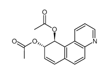 trans-9,10-diacetoxy-9,10-dihydrobenzo(f)quinoline Structure