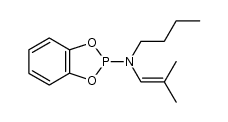 2-(N-butyl-N-isobutenylamino)-4,5-benzo-1,3,2-dioxaphospholane结构式