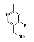 (4-bromo-6-methylpyridin-3-yl)methanamine结构式