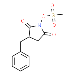 3-benzyl-N-(methanesulfonyloxy)succinimide Structure