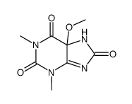 5-methoxy-1,3-dimethyl-5,7-dihydro-3H-purine-2,6,8-trione结构式