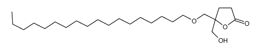 5-(hydroxymethyl)-5-(octadecoxymethyl)oxolan-2-one Structure