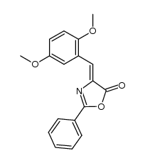 (4Z)-4-(2,5-dimethoxybenzylidene)-2-phenyloxazol-5(4H)-one Structure