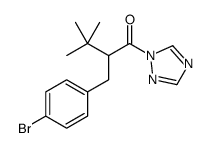 2-[(4-bromophenyl)methyl]-3,3-dimethyl-1-(1,2,4-triazol-1-yl)butan-1-one结构式