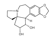 (1α,2α,3R*,14bα)-(+/-)-1,2,3,5,6,8,9,14b-octahydro-4H-cyclopenta[a][1,3]dioxolo[4,5-h]pyrrolo[2,1-b][3]benzazepine-1,2-diol结构式