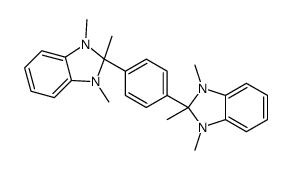 1,2,3-trimethyl-2-[4-(1,2,3-trimethylbenzimidazol-2-yl)phenyl]benzimidazole Structure