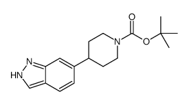 tert-butyl 4-(1H-indazol-6-yl)piperidine-1-carboxylate Structure